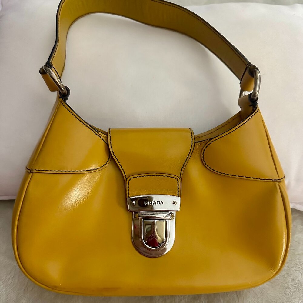 Prada Yellow Shoulder Bag